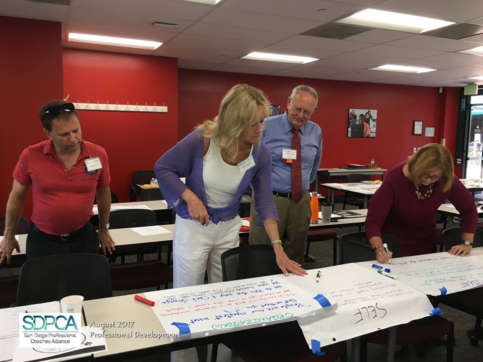 SanDiegoCoaches's tweet photo. #SDPCA's "Achieving Alignment with Yourself and the Clients You Serve" 8/14 #SanDiegoCoaches in action! https://t.co/DoGgernSce