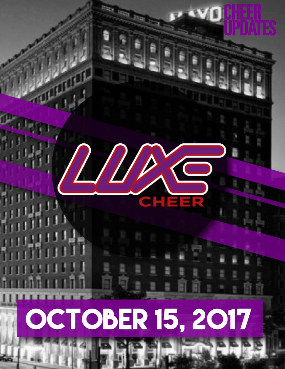 cheerUPDATES's tweet photo. We're heading to Oklahoma in October for the @LUXE_Cheer 2017/2018 Showcase! https://t.co/aooHj73OvH