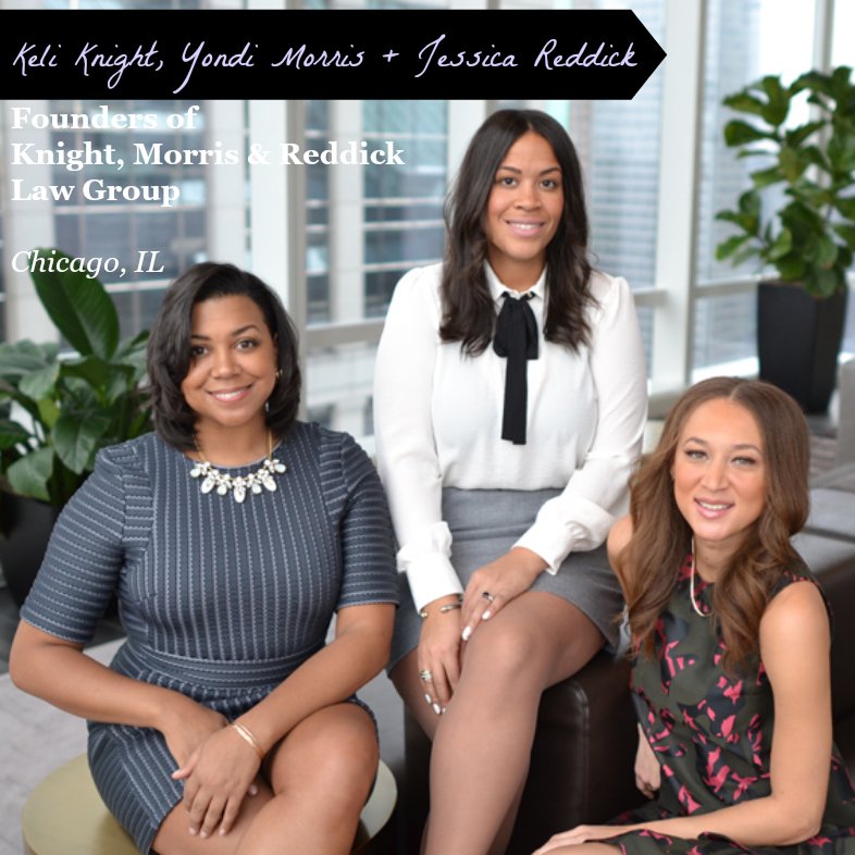 gemmedlife's tweet photo. Three Black women—Keli Knight, Yondi Morris and Jessica Reddick—head up the Chicago-based firm @KMRLawGroup. | https://t.co/wh9pt5oid8 https://t.co/MOdMHpL6YR