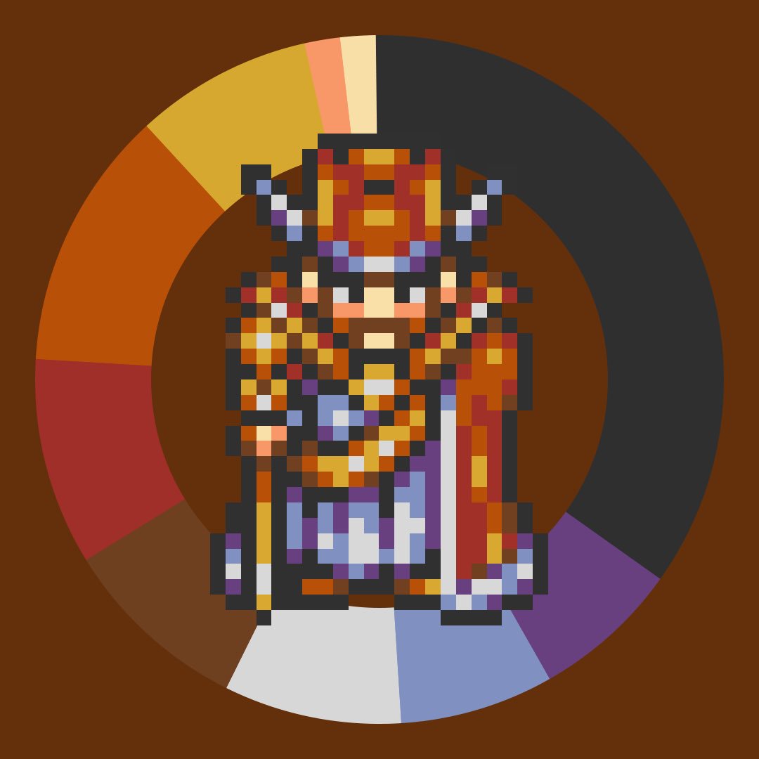 gamecolorwheel's tweet photo. King Guardia XXI from Chrono Trigger #retrogaming #pixelart #squarea #snes https://t.co/WxTEhoLL6Y https://t.co/90OOPux9ih