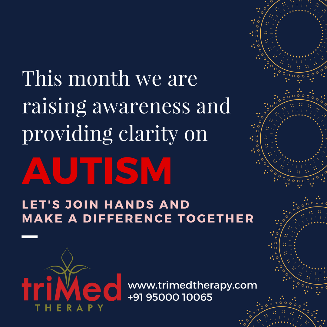 TrimedTherapy's tweet photo. This month we are raising awareness and providing clarity on #Autism . Join hands and let's make a difference together #AutismAwareness https://t.co/4vQvHTRGT7