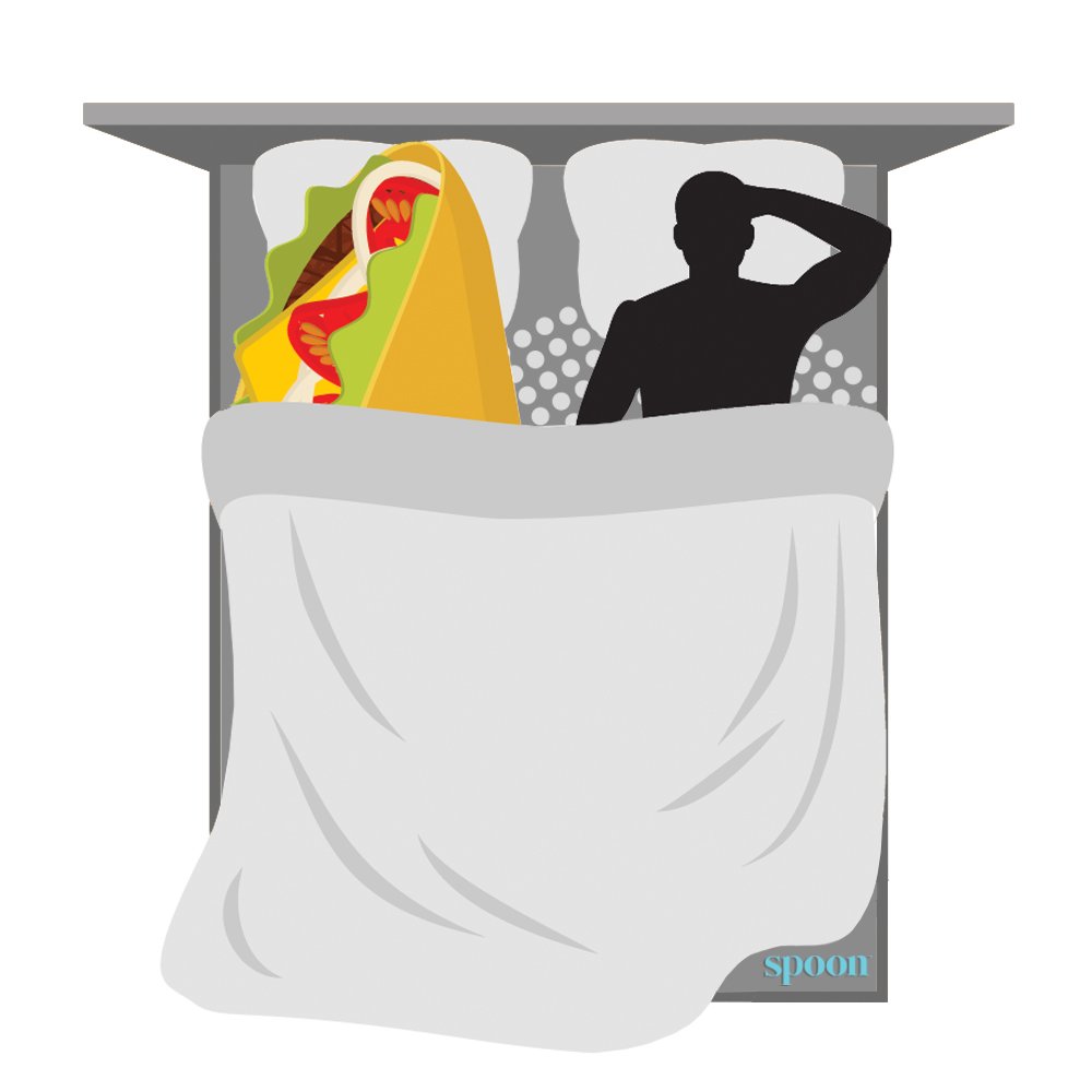 mybedspoons's tweet photo. We use protection. Eat tacos in bed.  #spoonsleep #TacoTuesday https://t.co/MwO9DHe03S