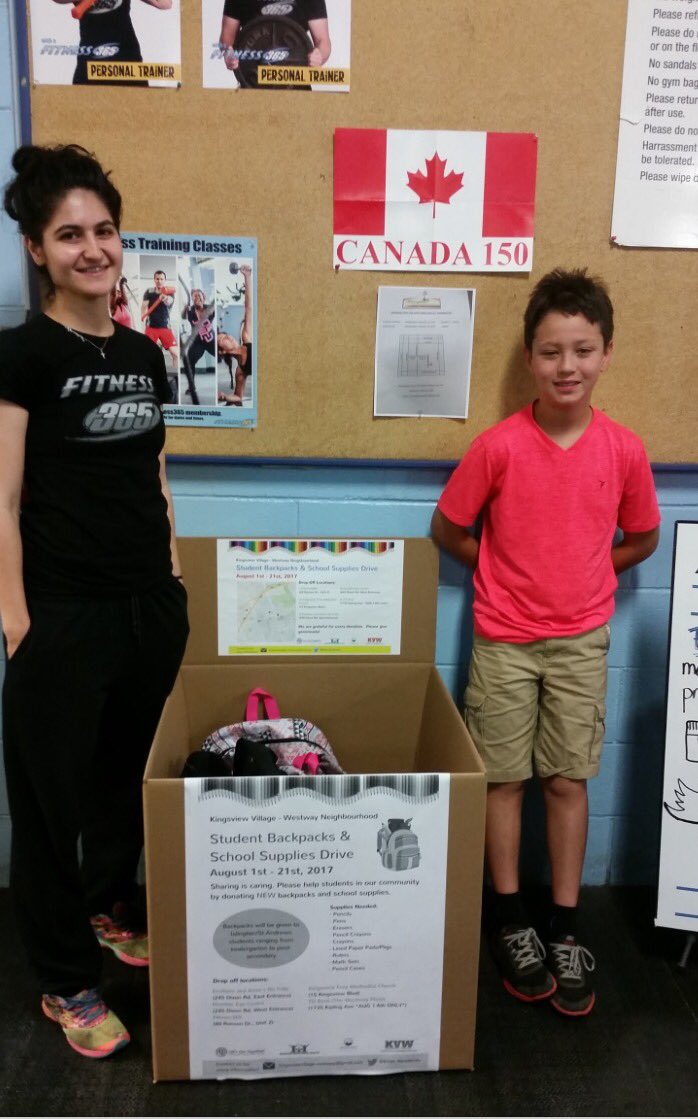 KVW_Residents's tweet photo. Fitness 365 has proudly filled one bin for our backpack drive! 😁 Please donate to 1 of our locations! our drive ends on August 21st. https://t.co/UmJM8kQoAc