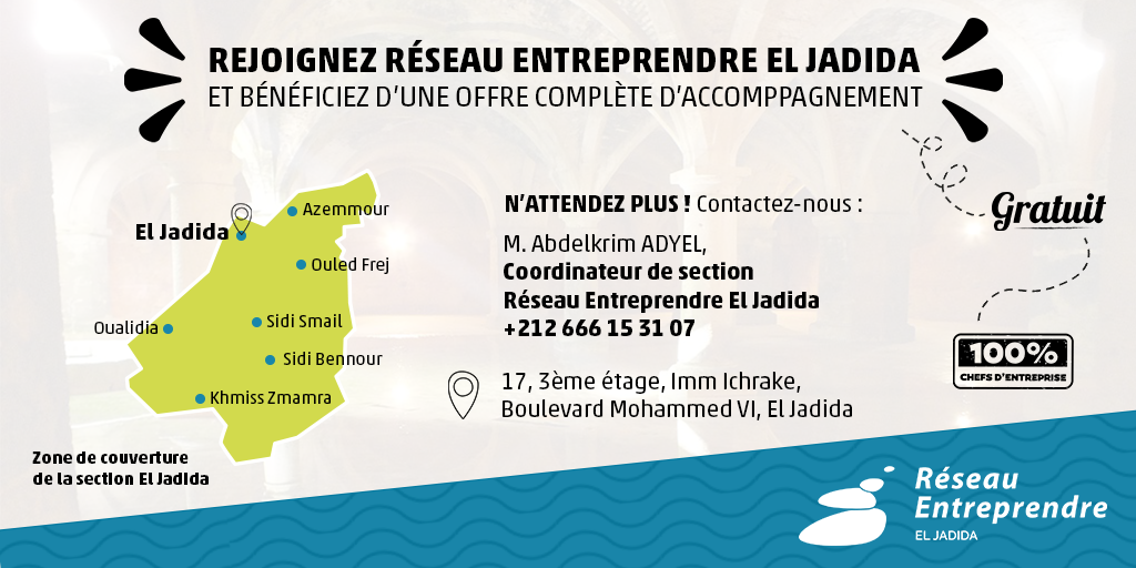 RE_Maroc's tweet photo. Vous venez de créer votre entreprise ou vous avez un projet de création d’entreprise?

#EntreprendreAvecREM #ElJadida https://t.co/hPzTkhB9YV
