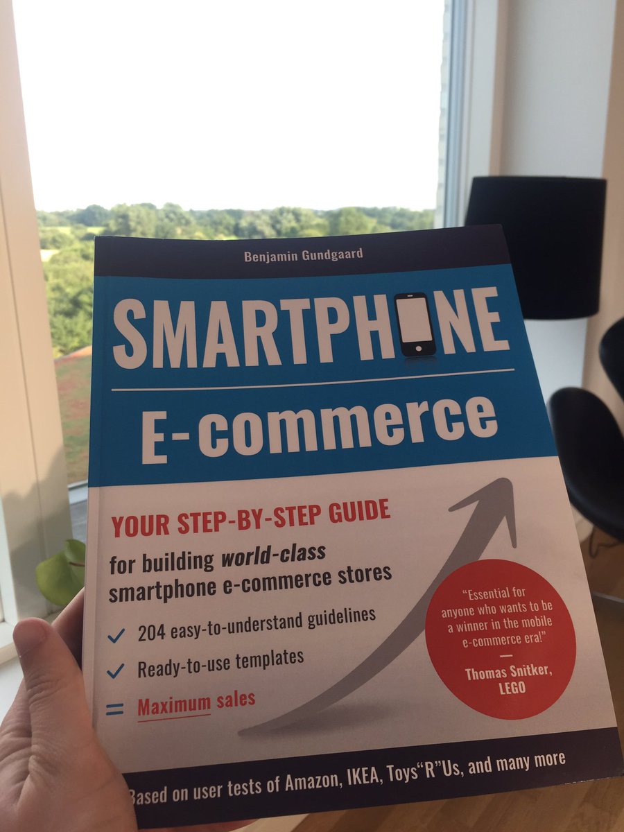 Endelig kom Smartphone ECommerce bogen fra <a href="/CustomerSense/">Benjamin Gundgaard</a> - glæder mig til at læse den 😎😎👍 #smartphone #ecommerce