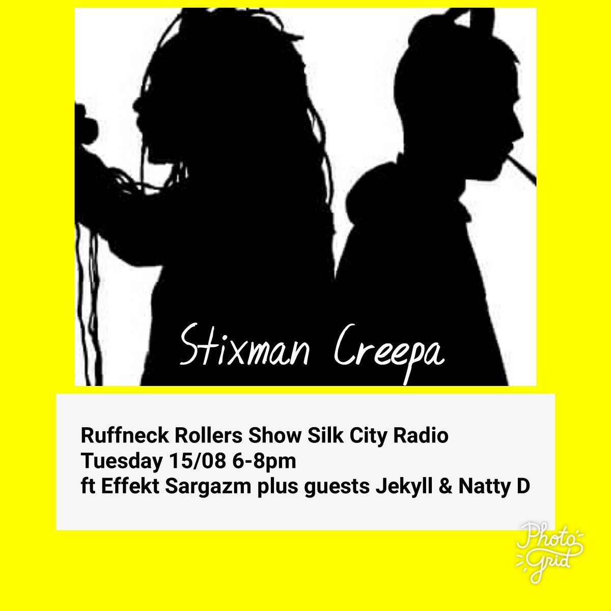 midsmusicscene's tweet photo. Tonight catch Jekyll & NattyD guest on #RuffneckRollers show Livestream @SilkCityRadio FB page #DnB https://t.co/2nDkPn7SFo