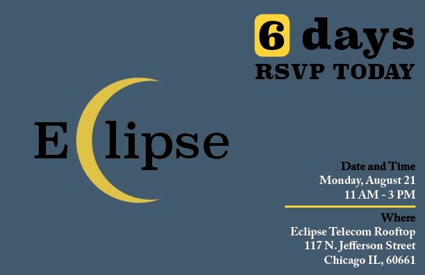 Only 6 more days! RSVP today, bit.ly/2tclUUb
