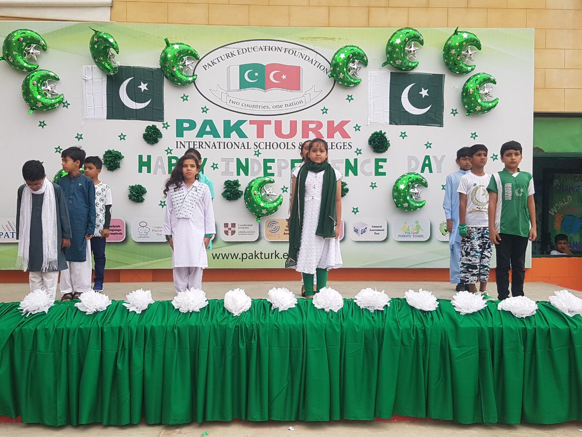 PakTurk_oficial's tweet photo. #happyindependancedaypakistan @PakTurkSchools #karachi #Celebrations 
 #PakistanZindabad PAKTÜRK Payindabad. https://t.co/ZKLdJWieZw