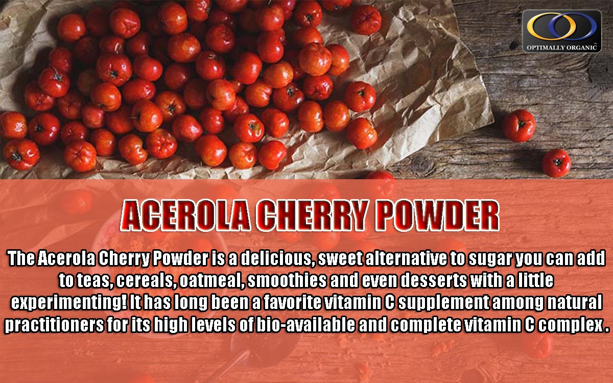 OptimallyO's tweet image. ACEROLA CHERRY POWDER! Buy 2 for $38.45 each and save 4% at bit.ly/2tovjvP  #organicproduct #organicsolution
