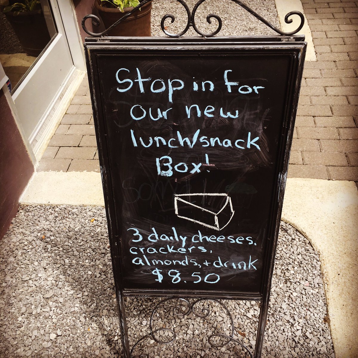 New lunch boxes. Come and try 3 delicious daily cheeses! Yum.