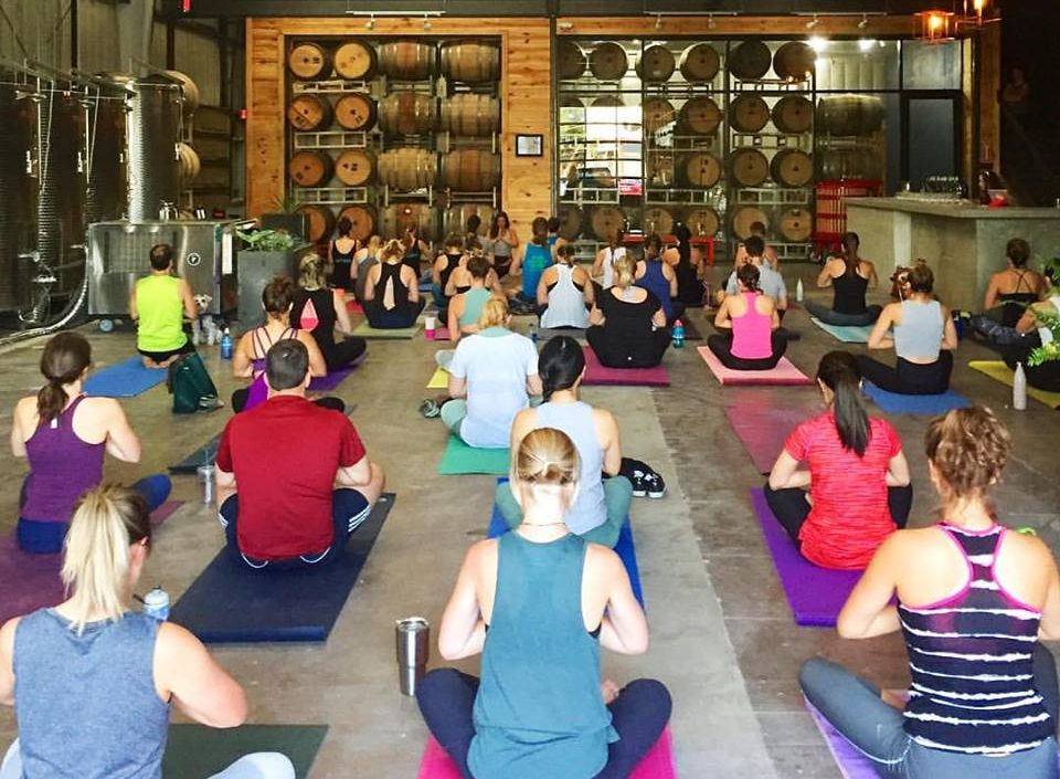 WINE down after a long day with OV and Austin Winery for complimentary wine tasting and yoga tomorrow! #VINOyasa ow.ly/tg9g30ehVa3