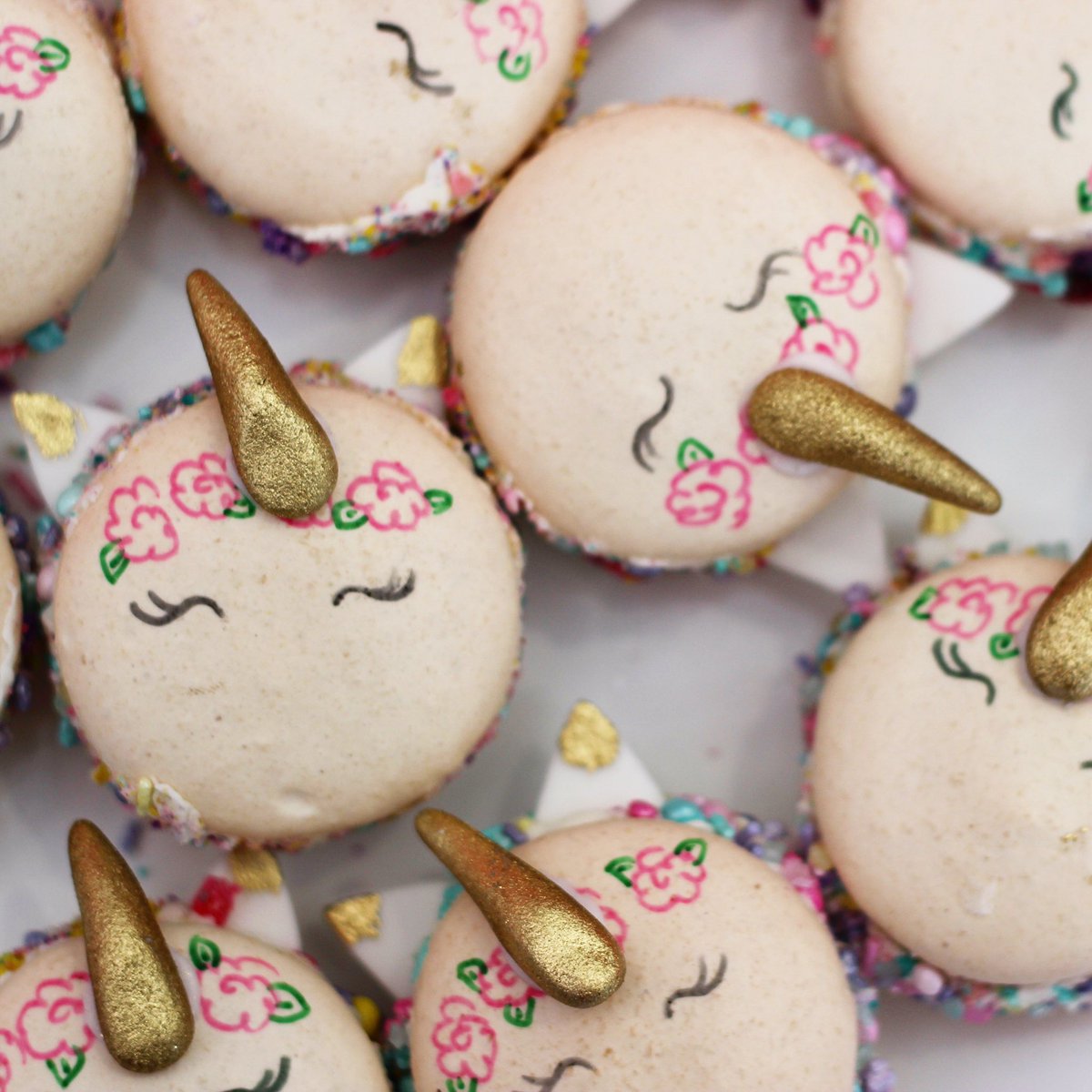 candicebresler's tweet photo. Today included unicorn macarons from @TessasBakery. Needless to say, it was a good Tuesday. https://t.co/7LYIk5cbUV