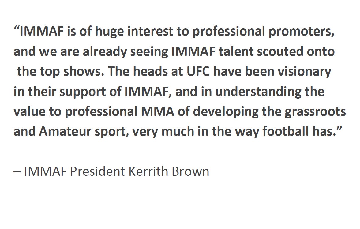 IMMAF tweet media