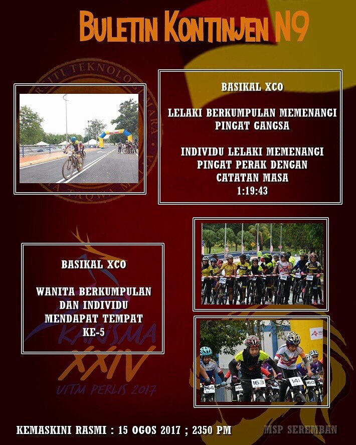 jspuitmseremban's tweet photo. 🏆 BULETIN KARISMA 🏆
[SELASA , 15 OGOS 2017]
#goforgold #karisma2017 #karismaperlis #teamN9 #hobinjanghobin https://t.co/a2Glm2Zx7t