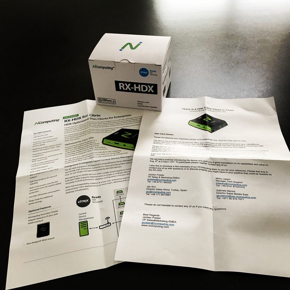 IngmarVerheij's tweet photo. Hey look! The new @NComputing RX-HDX just arrived in the mailbox 😎 #hdxpi #citrix #disrupt #iotgateway #workspaceiot https://t.co/RdIiXhfSOV