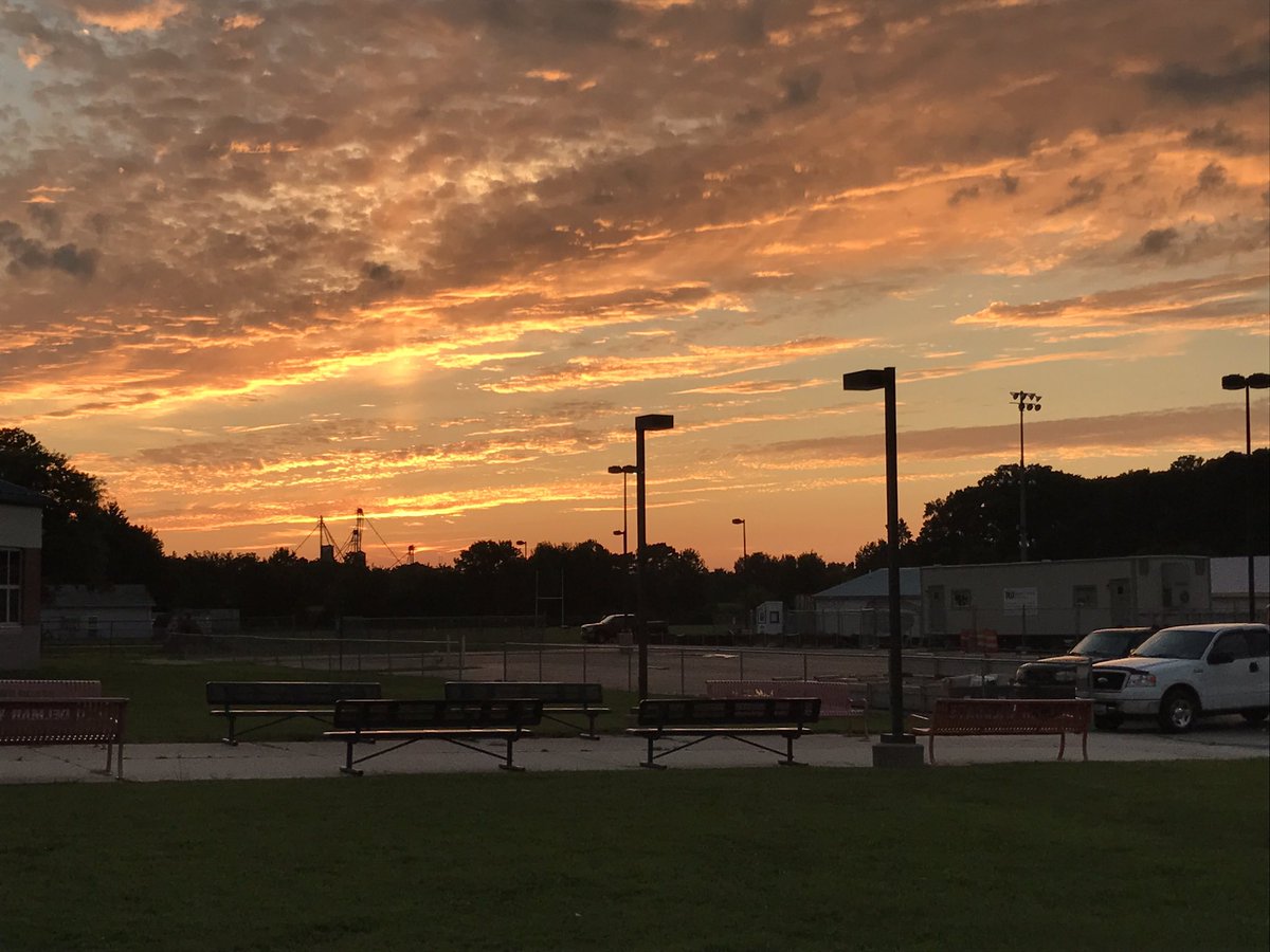 MrCoachKlineDHS's tweet photo. Practice numero uno! Delmar Football 2017 Starts today! #searchfor7 #WildcatNation #ClockIN @delmar_football @CoachodellJones https://t.co/7PgkK0nJWg