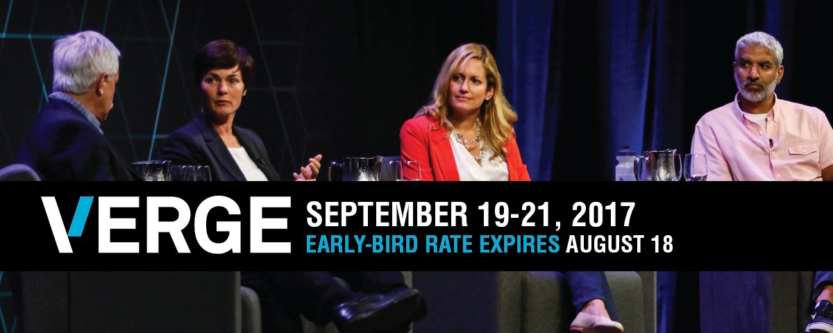 greg_kerwin's tweet photo. #VERGE17 — Your ticket to the future of #sustainability. Join me 9/19-21 &amp; save up to 35% before rates increase Fri. https://t.co/HvauY8Z6nq https://t.co/01wYGRCg9N