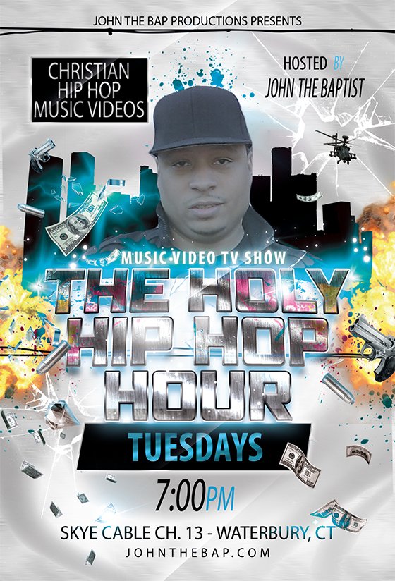 TheHolyHipHopHr's tweet photo. The Holy Hip Hop Hour joins its 8th television station! Watch us Tuesdays at 7pm on Skye Cable Ch. 13 in Waterbury, CT &amp; Frontier Ch.99 (CT) https://t.co/jltw3vaL4f