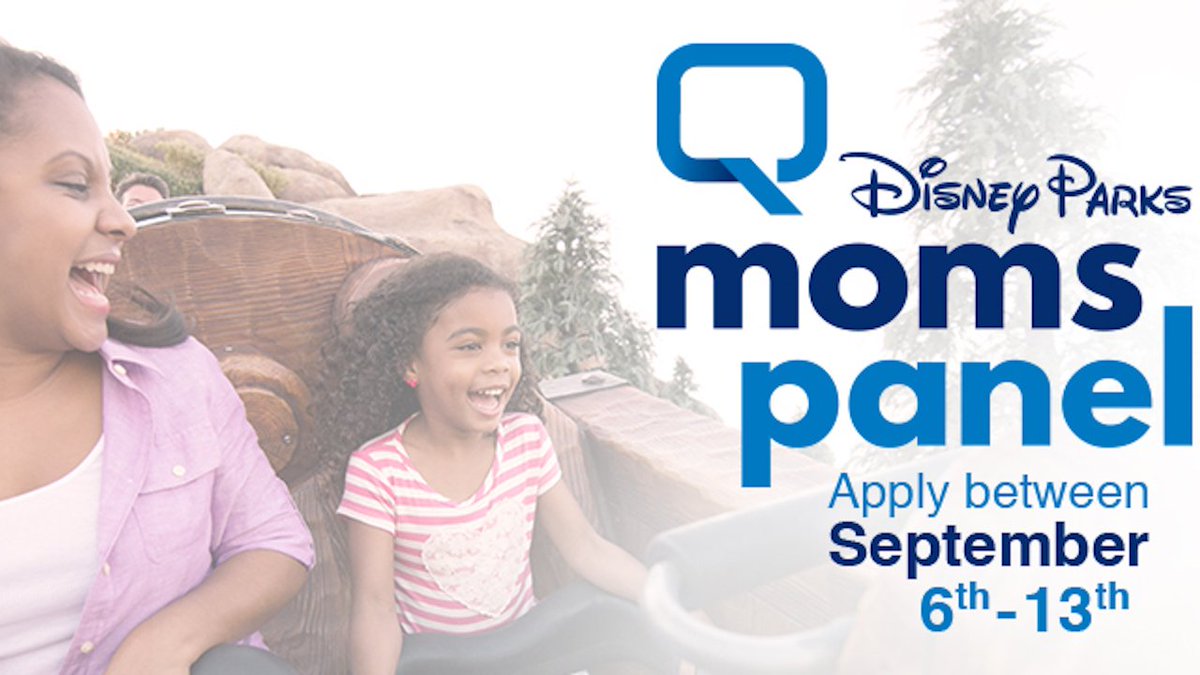 DisneyParks's tweet image. The Disney Parks Moms Panel search for 2018 will be open Sept. 6 - 13, 2017! Here are the details: bit.ly/2i2WuY9