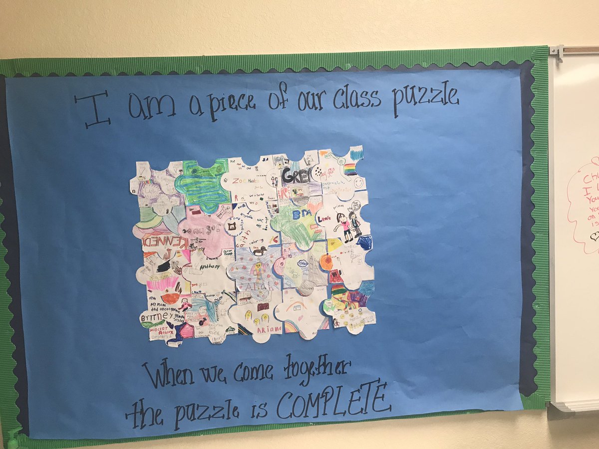 HamiltonAtTCS's tweet photo. Together we complete the puzzle. #TCS , #collaboration #classpuzzle https://t.co/Wi3l9x4N5K