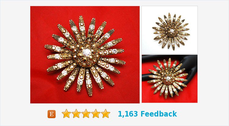 serendipitytrea's tweet image. Gold Rhinestone Flower Brooch - Mid Century - Gold - Starburst #Atomicpin #brooch #flowerbrooch etsy.com/serendipitytre…