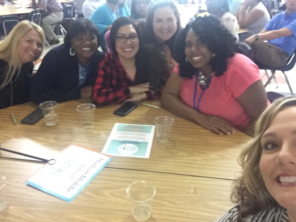 BlakeyNet's tweet photo. @Hudson_Hawks Project GOAL new teacher training is underway. These Ts WILL have a positive impact this year! https://t.co/WZrj3XgzC7