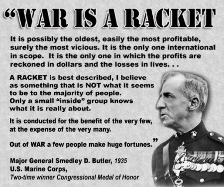 RvTheory6's tweet photo. "War Is A Racket"
-Major General #SmedleyButler
#war #peace #propaganda #proxywars #theBusinessPlot #WarIsARacket #bankers #conspirecies https://t.co/ehRU0tw2Un