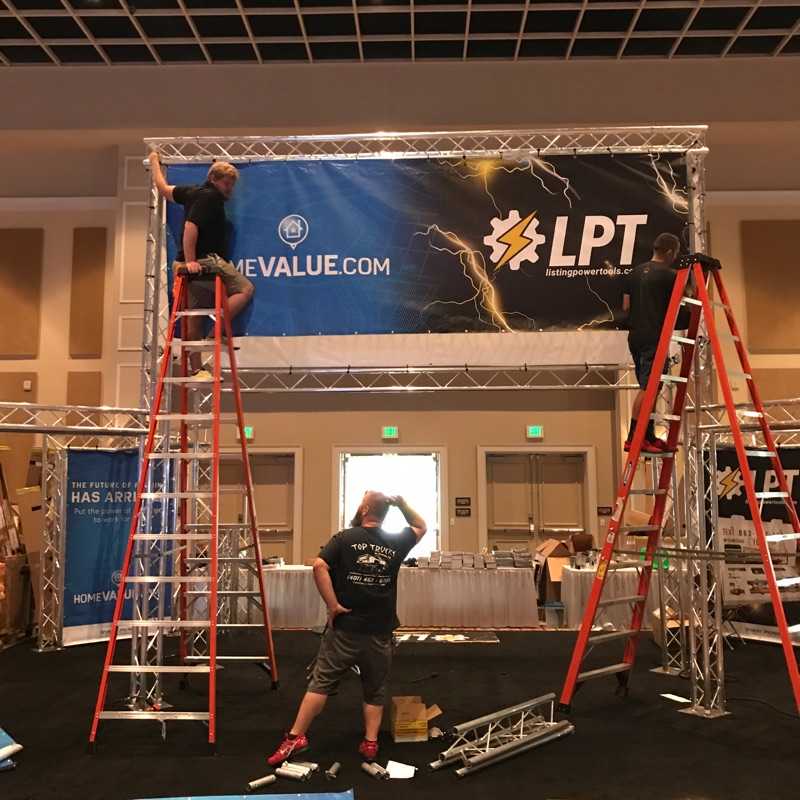 ListingPower's tweet photo. The LPT team is hard at work setting up #Booth501. Stop by tomorrow to upgrade your lead capture strategy! #FAR2017 https://t.co/xlmC1BCWQl