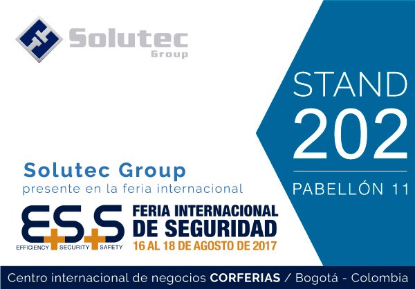 SolutecLatam's tweet photo. A un día de la feria internacional de seguridad E+S+S, donde Solutec Group estará presente con sus marcas EBS y Kronos. https://t.co/au6QIapvkQ