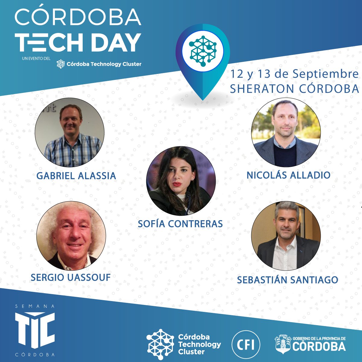 Cada vez falta menos para la semana más importante del Sector #TECH
¡Nuevos #Speakers confirmados para el #CórdobaTechDay! 
(12 y 13 de Sep)