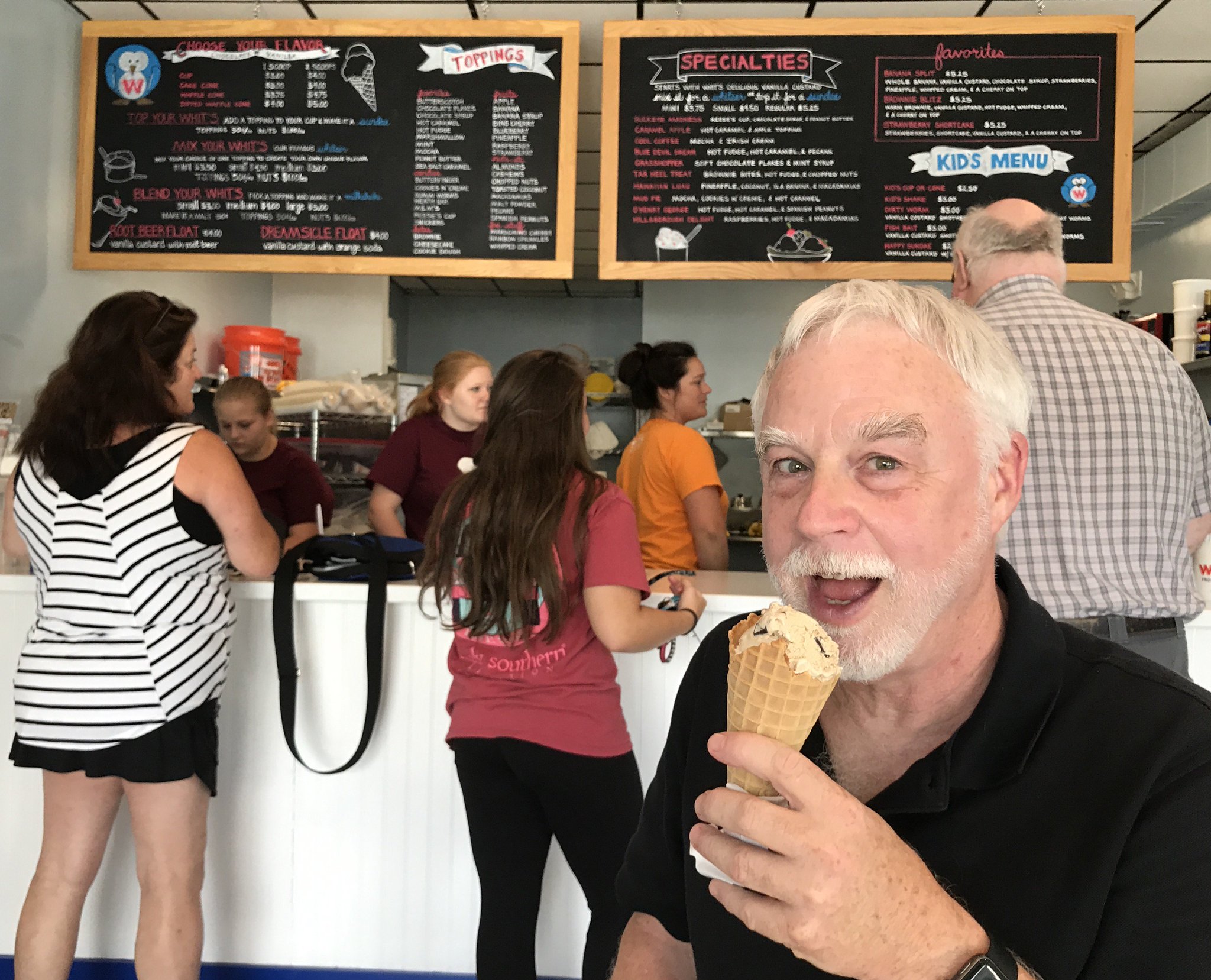 Tom Stevens on Twitter "Enjoying a cool treat at Whits Frozen Custard