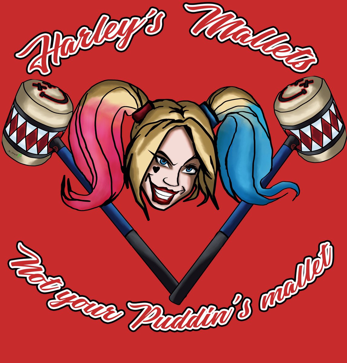 JimmyGArt17's tweet photo. To all the #HarleyQuinn fans get this awesome shirt "Harley's Mallets" for $14! sale ends the 18th https://t.co/kyknqgsCWV #geekydesigns https://t.co/23mTlMNoqB