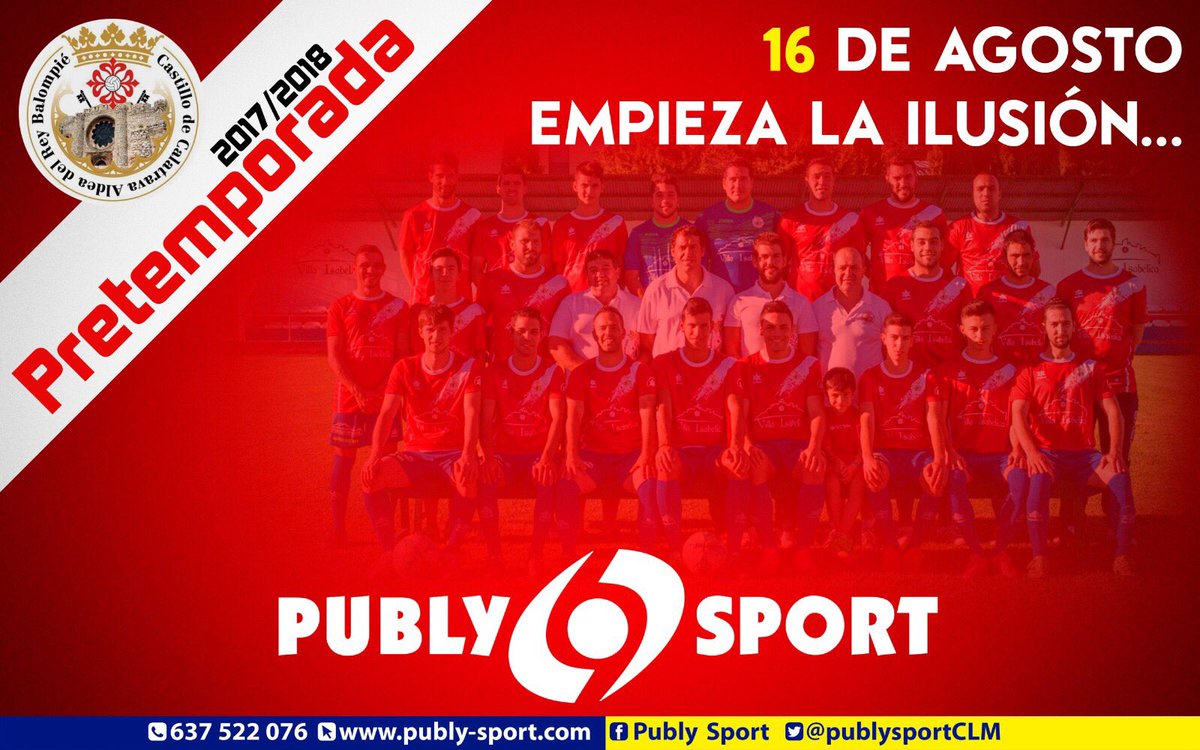 CDAldeadelRey's tweet photo. Inicio de la pretemporada 2017/2018 !!!

Mañana 16 de Agosto...empieza la ilusión https://t.co/Ybmf5SEmcP