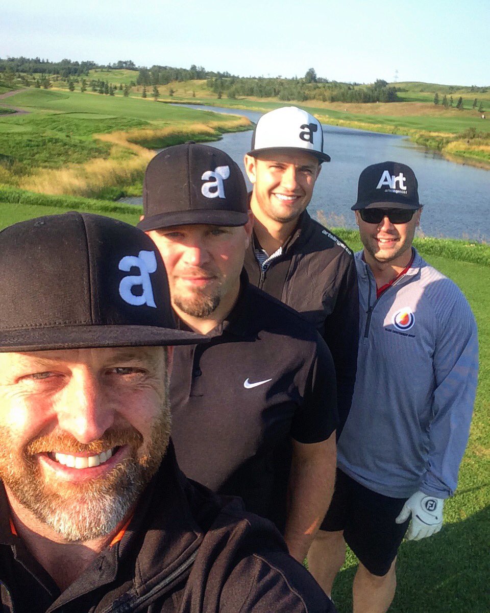 VimyAcademy's tweet photo. Mr. Fix and Mr. McClain were golfing w @EdmOilKings coaches Mr. Hamilton & Mr. Stuparyk. We sure miss them at Vimy! #vimysummer #co https://t.co/gcXBGW9nu6