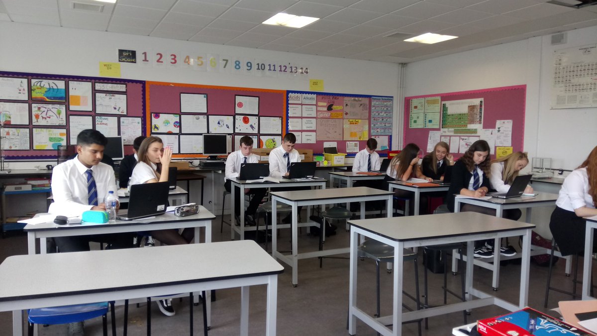GemmellMrs's tweet photo. S4 Chemists hard at work today. #researchingchemistry #importantyear https://t.co/ZoPp0YhL9h