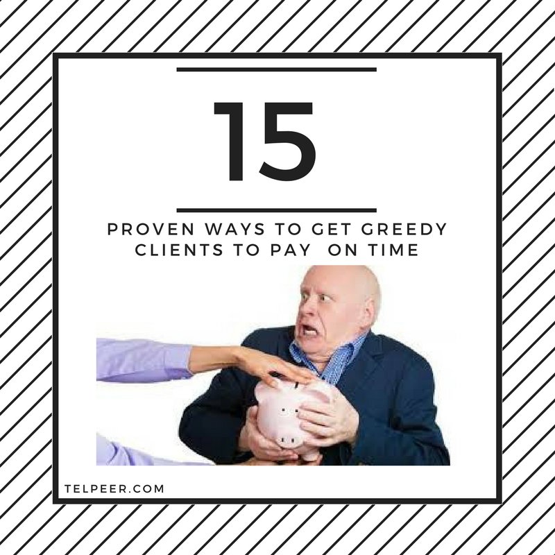 TelpeerNetworks's tweet image. Click to read 15 Proven ways to get greedy clients to pay on time
goo.gl/qwRkjd 
#entrepreneur #business