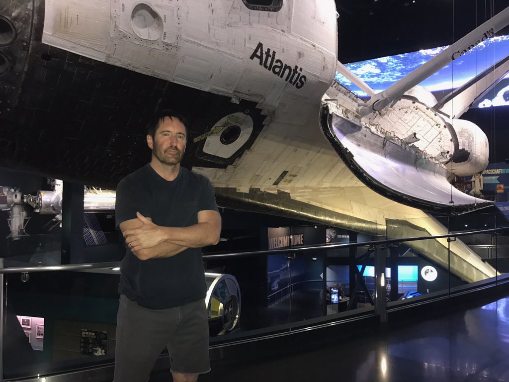 Spotted admiring Space Shuttle Atlantis at Kennedy Space