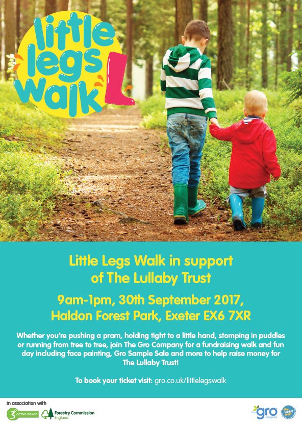 Join @TheGroCompany for a fundraising walk &amp; fun day to raise money for <a href="/LullabyTrust/">The Lullaby Trust</a> on 30th Sept @FCHaldonForest goo.gl/ZPj6WW 🍂