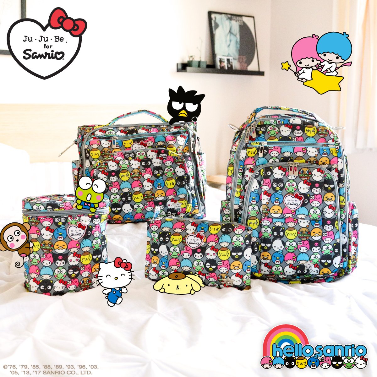 hellosanrio's tweet photo. The brand new #hellosanrio x @jujube_intl collection has officially arrived! Take a peek here: https://t.co/SEvTk9vxed https://t.co/D2HFoYng18