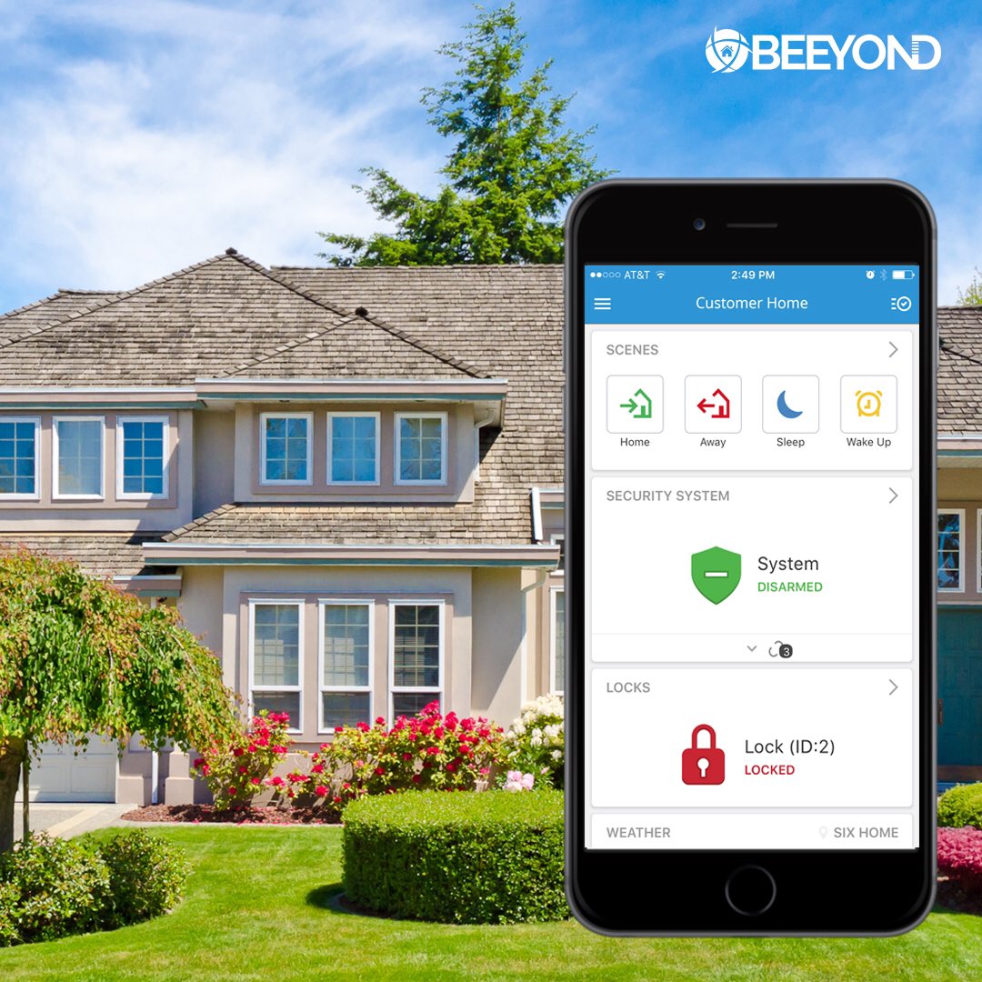 BeeyondSecurity's tweet photo. A true smart home security system can give you peace of mind with 24/7 professional monitoring.
#BeeyondSecurity #SmartHomeSecurity https://t.co/p4Q1OspgvN