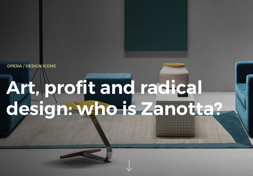 Art, profit and radical design: who is Zanotta? #pianoprimo #opera #designicons #zanotta #madeinitaly <a href="/ZanottaSpa/">Zanotta</a>
buff.ly/2wROknE