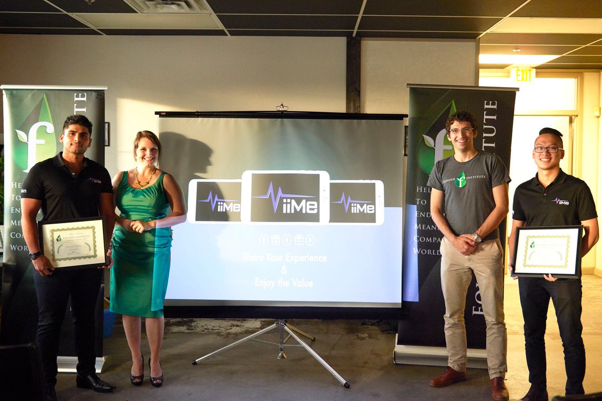 StrivingSunny's tweet photo. Entrepreneurial Journey Milestone: Graduating from a World-Class Incubator. Huge thank you to @ShawnaActually  @NolanBeanlands &amp; @founding ! https://t.co/x5QeiDhGcw