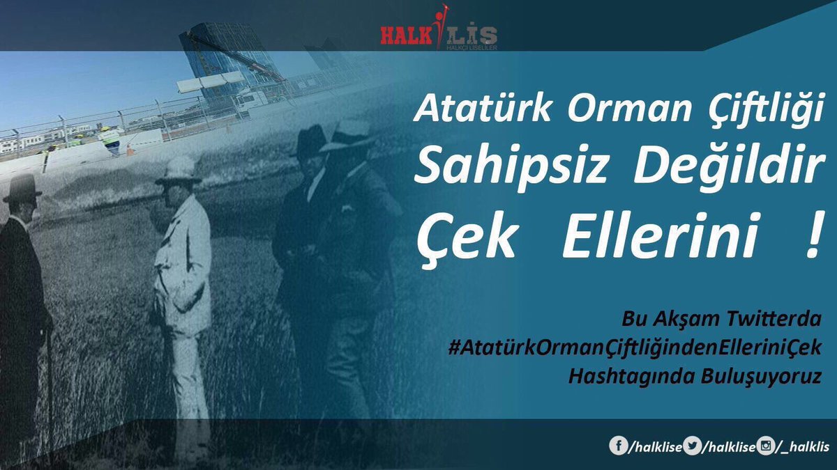 #AtatürkOrmanÇiftliğindenElleriniÇek