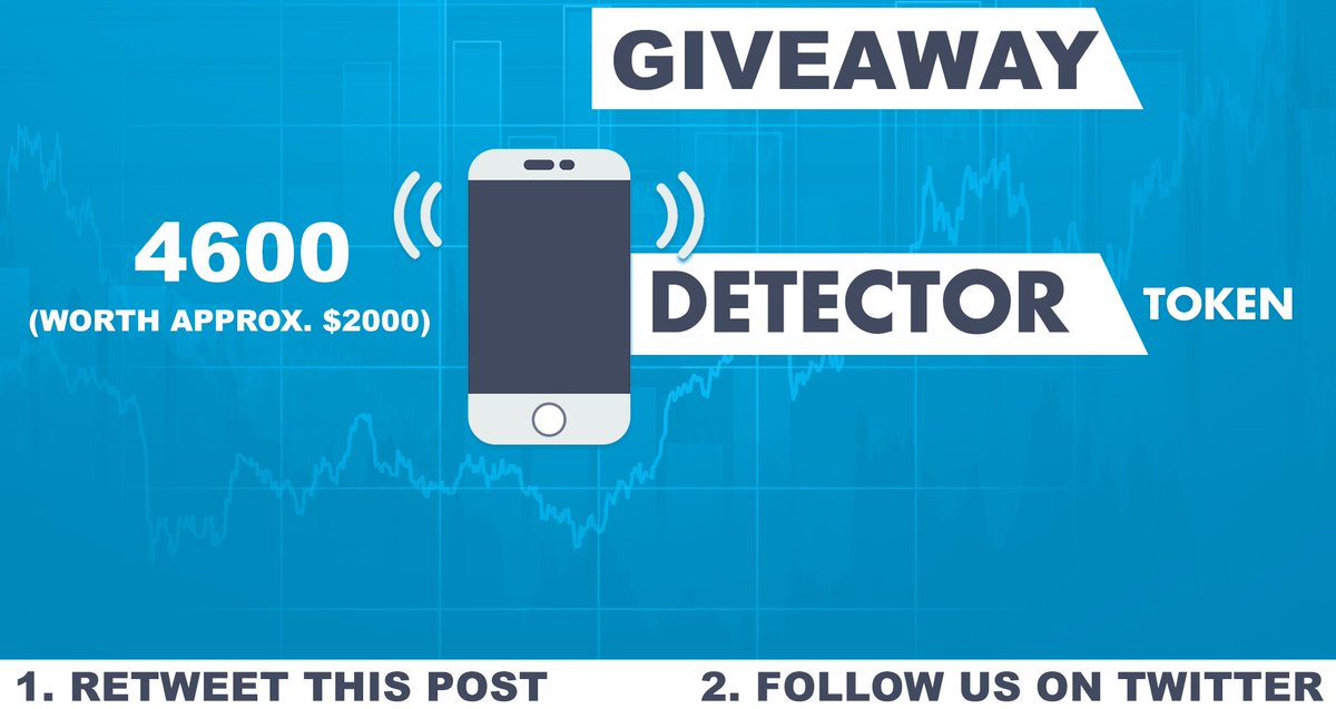 GIVEAWAY
4600 DetectorTokens (approx. $2000)
detectortoken.com/ico/
Results on August 30th.
#ICO #CRYPTOCURRENCY #BITCOIN #ETHEREUM #ETH