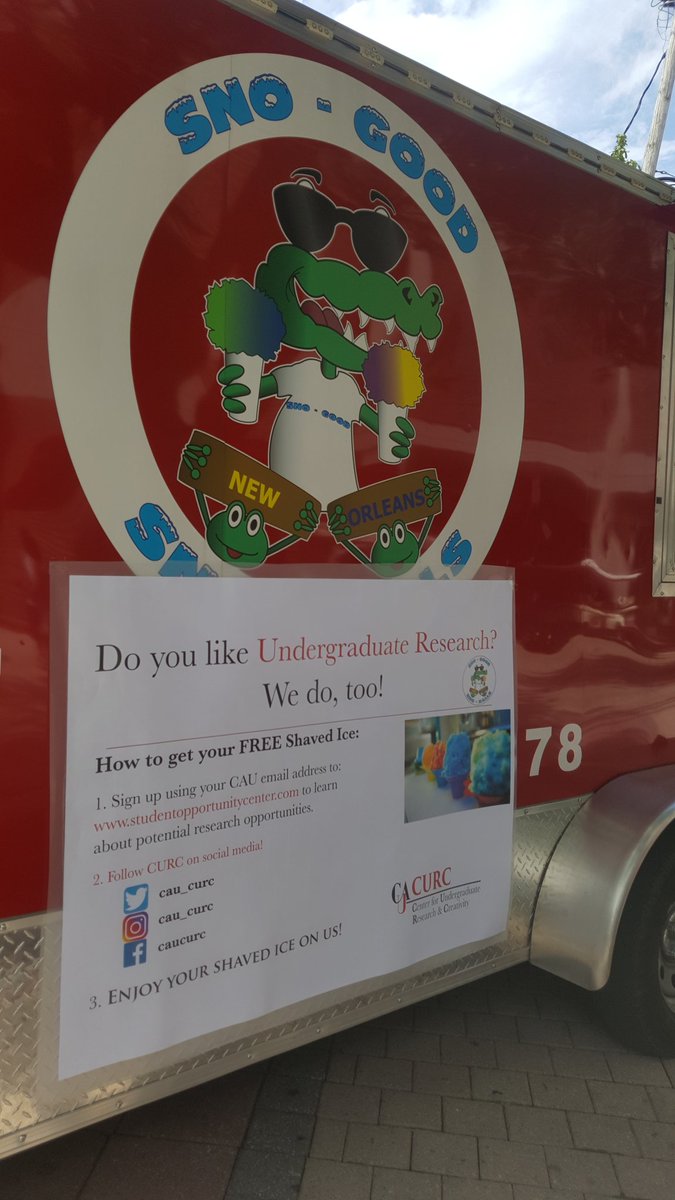 cau_curc's tweet photo. Its a Beautiful day in HOTLanta. Be sure to stop by the promenade where we are giving away SnoCones FOR FREE🍧🐱🐾!!! #CAUCURC #WeAreCAU https://t.co/p75SeWuCBD