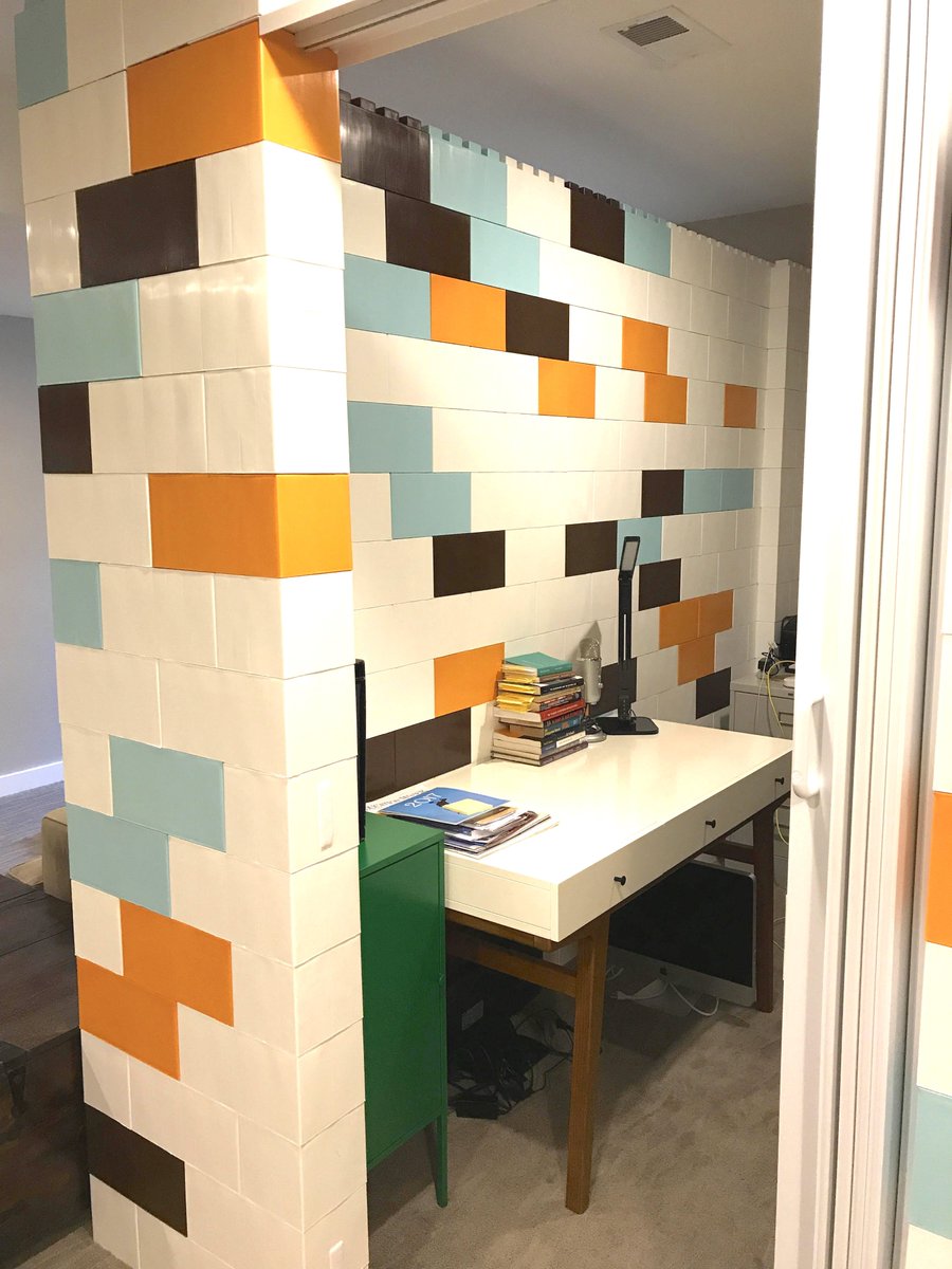 EverBlock's tweet photo. Creating more space has never been easier... #everblock #coolwall #featurewall #uniquewall #funwall #blockwall #modularwall #officewall #diy https://t.co/bgiOV2Ko5U