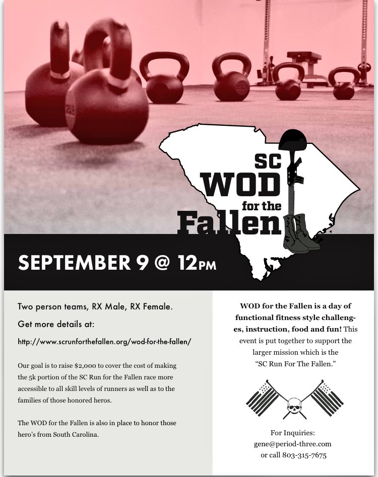 AKCSC's tweet image. This has F3/FiA written all over it. Msg @genecrawford for details! More here: scrunforthefallen.org/event/wod-for-…