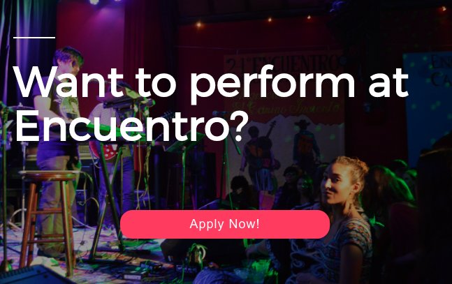 We are accepting applicants for our #encuentritos concert series. Bands get $ and a chance to perform at Encuentro ow.ly/nMxg30eqJMm