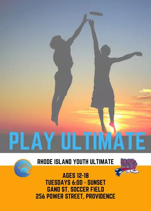 riyultimate's tweet image. Just over 3 hours until our clinic at Gano Street Park in Providence! Cannot wait to see all our returners and hopefully some new faces!