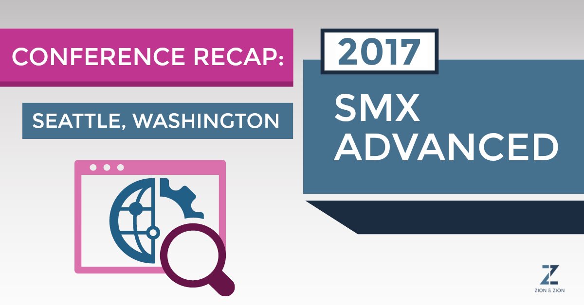 ZIONandZION's tweet photo. Zion &amp; Zion's Anna Bussert &amp; Tyler Thursby attended the @smx Advanced conference this June! See what they learned: https://t.co/5FOlIQNTRy https://t.co/7Ffug5EPdc